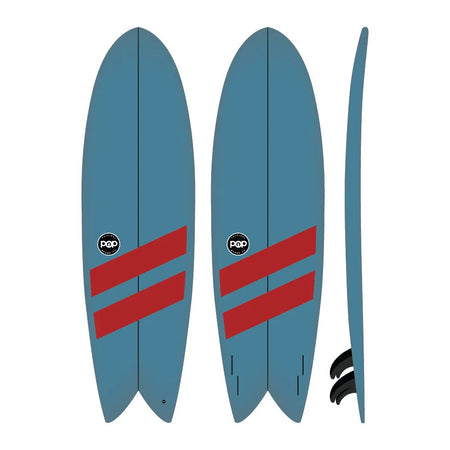 Battle Fish Shortboard - Swallow Tail Quad Fin for Barrels