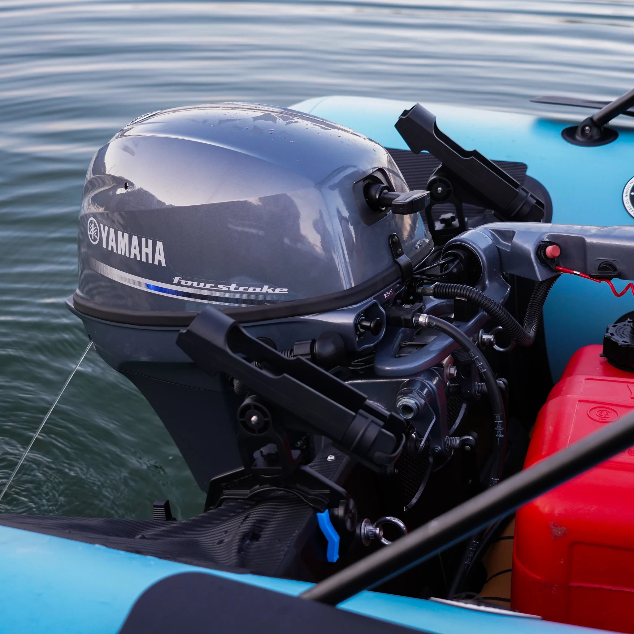 Battle Boat 12ft paired with Yamaha 9.9HP outboard motor, boat launch