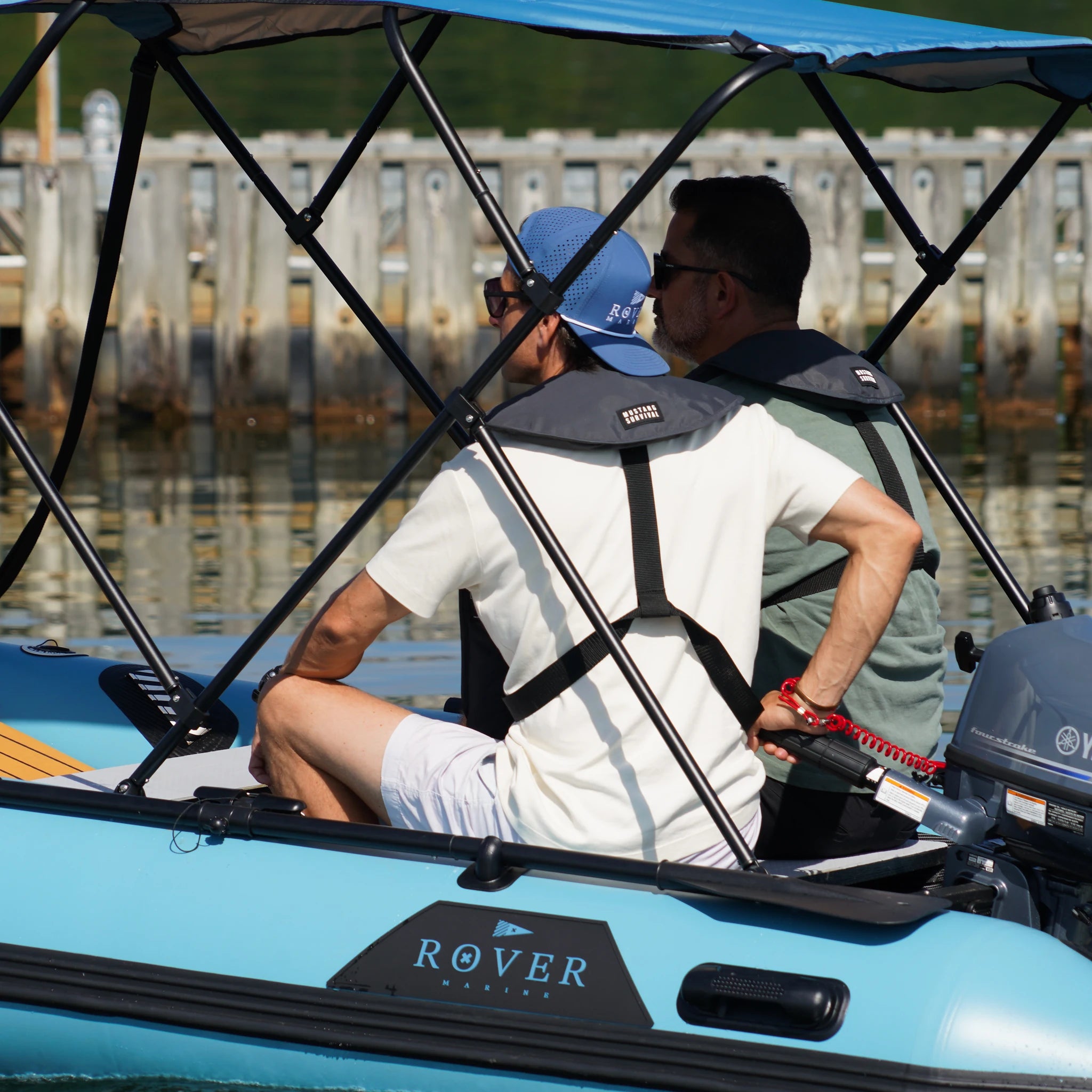 Battle Cat 10ft paired with Yamaha 6HP outboard motor, lake cruise