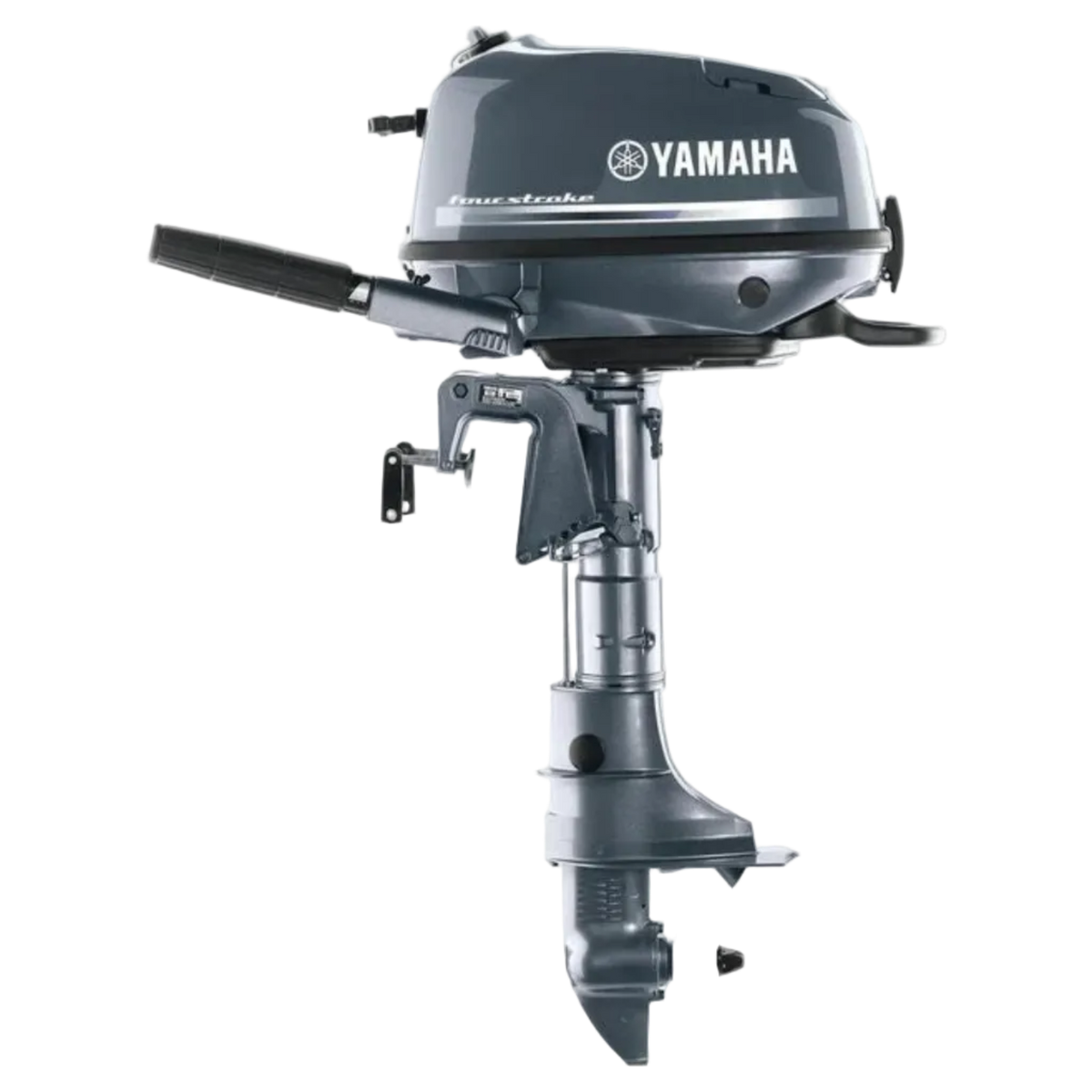 Yamaha 6 HP 4-stroke tiller outboard motor, front view